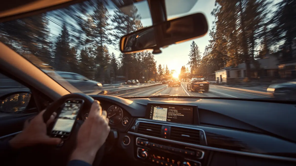 Téléphone au volant : amende, risques et règles exactes